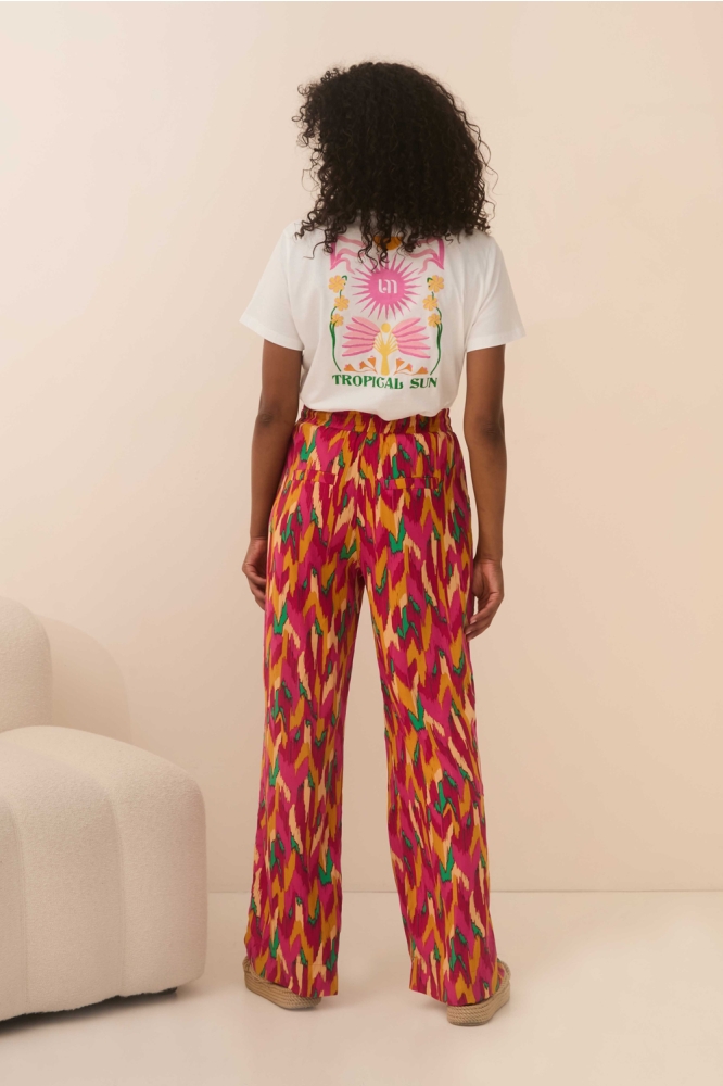 TROUSER DALILA QD35 810 multi color print